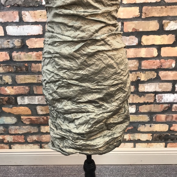 Etcetera Taupe Crinkle Dress - Picture 3 of 7